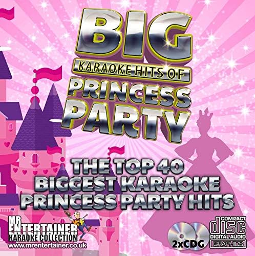 Mr Entertainer Big Karaoke Hits of Princess Party - Double CD+G (CDG) Pack. 40 Best Ever Girls Kids