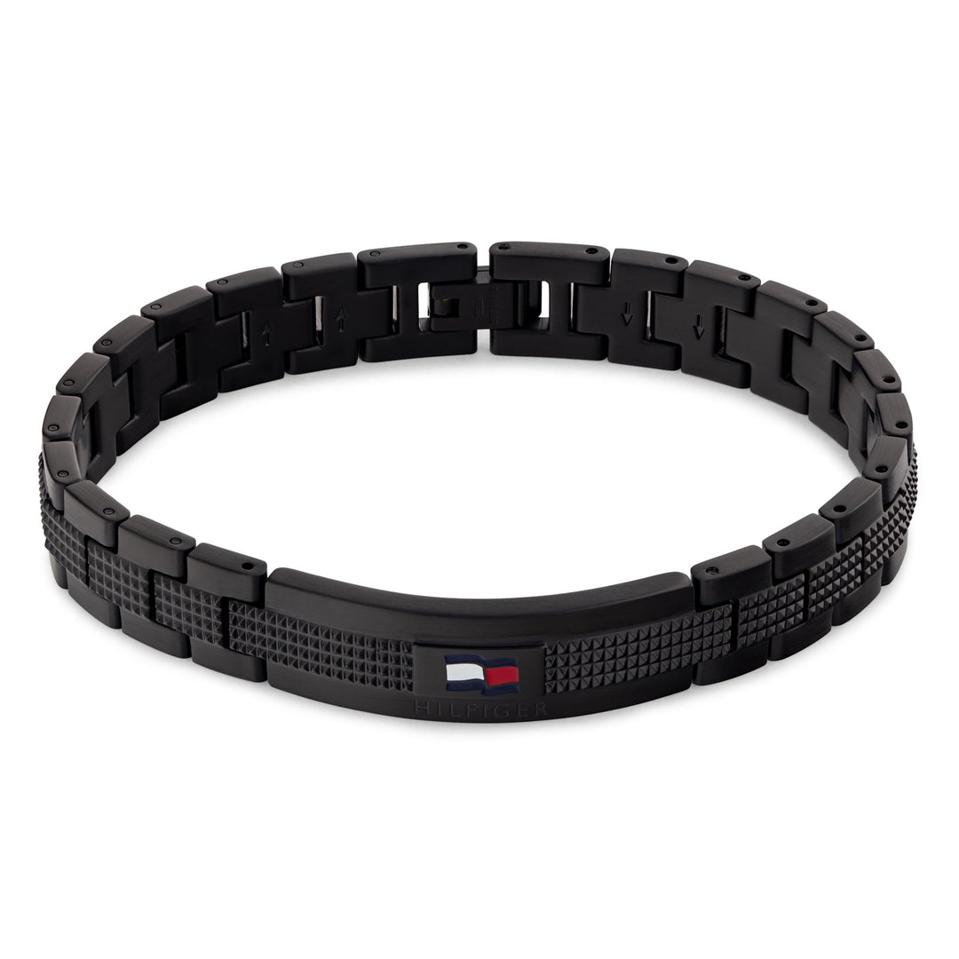 Tommy Hilfiger Jewelry Armband mit Knebelverschluss für Herren Schwarz - 2790420