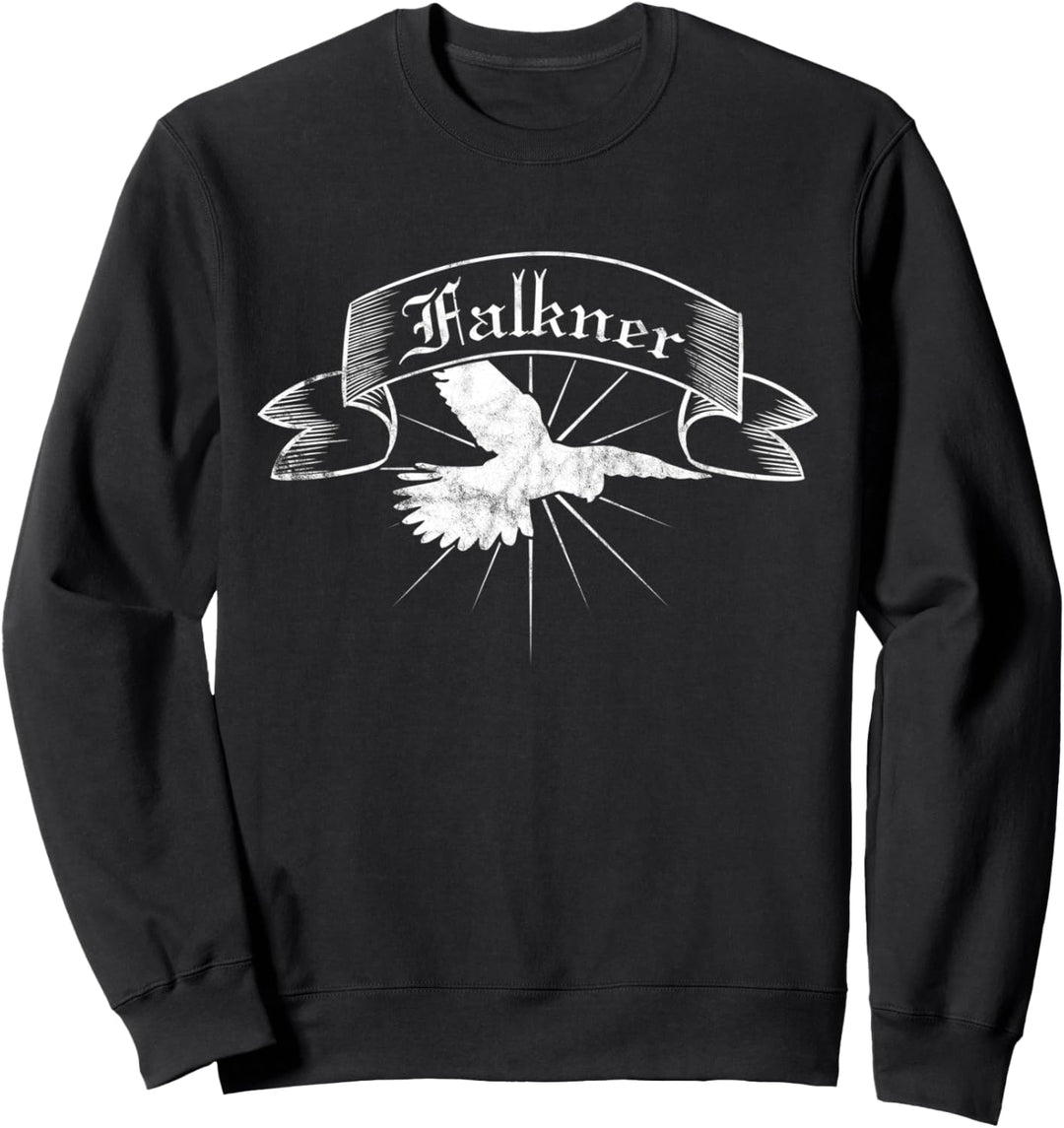 Falke im Flug mit Banner - Falkner Sweatshirt