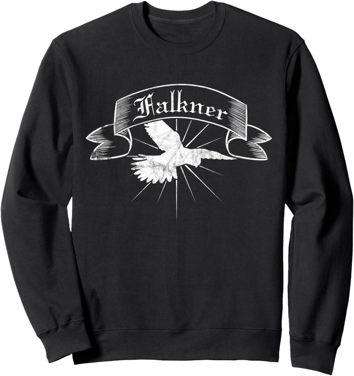Falke im Flug mit Banner - Falkner Sweatshirt