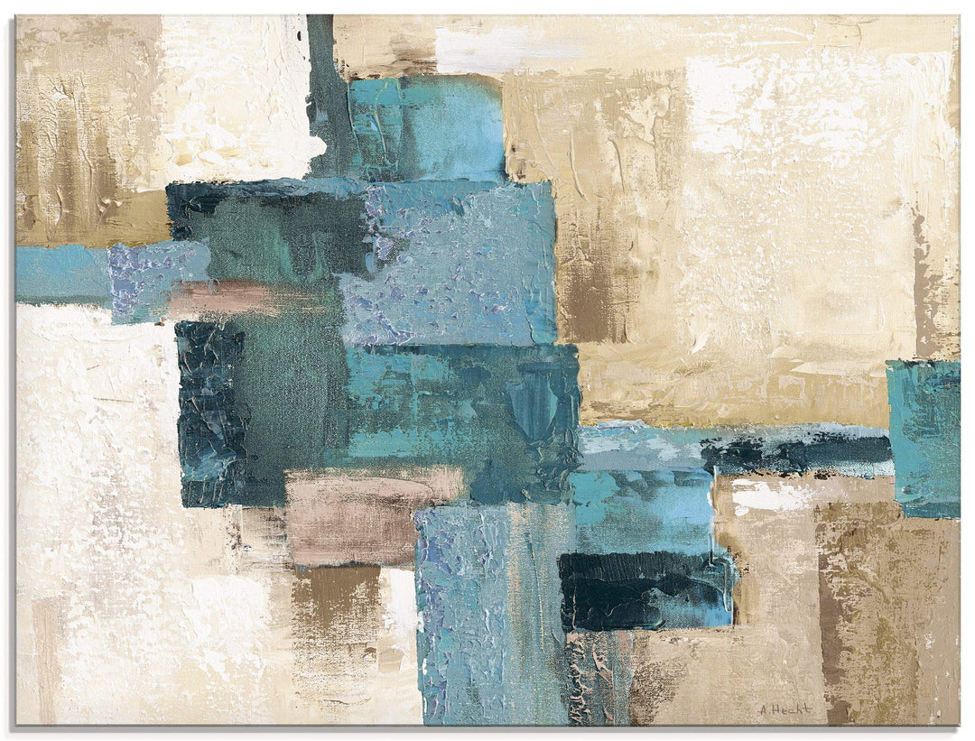 ARTland Glasbilder Wandbild Glas Bild einteilig 60x45 cm Querformat Gemälde Modern Abstrakte Kunst T