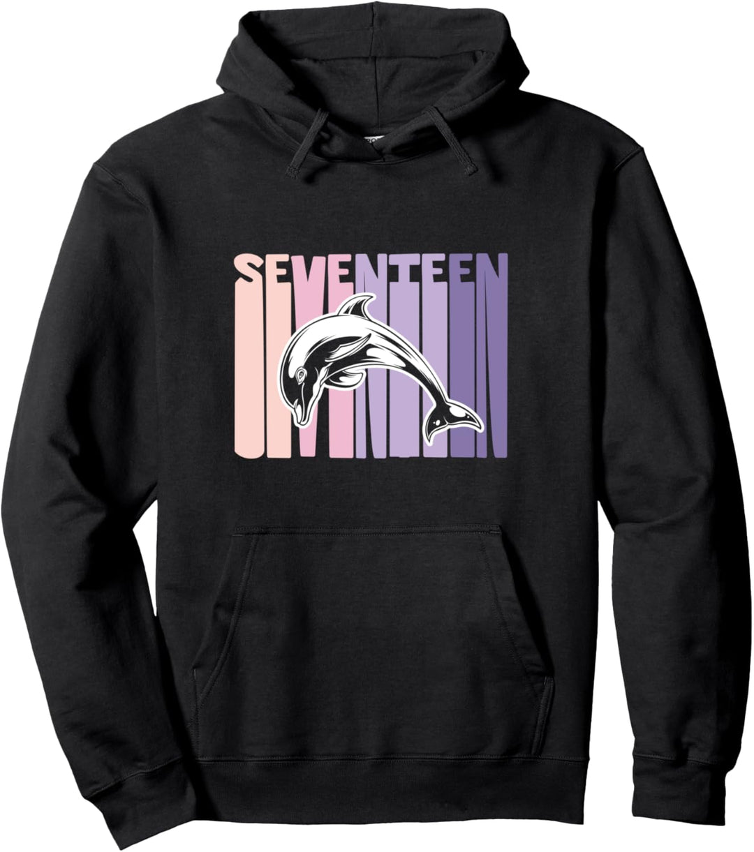 17. Geburtstag Geschenk Delfine 17 Jahre Mädchen Pullover Hoodie