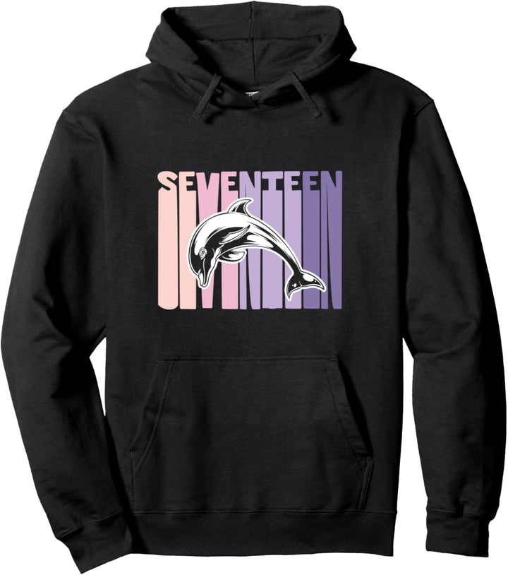 17. Geburtstag Geschenk Delfine 17 Jahre Mädchen Pullover Hoodie
