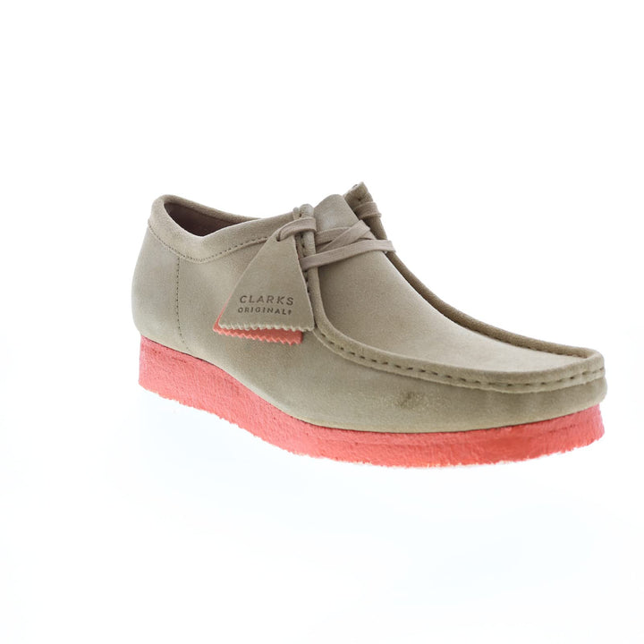 Clarks Herren Wallabee Mokassin 44 EU Light Tan Orange, 44 EU Light Tan Orange