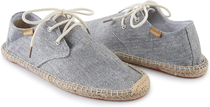Alexis Leroy Lace Up Herren Espadrilles, 41 EU Grau 22ss