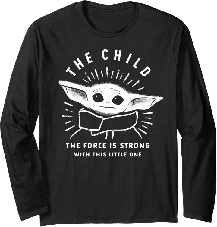 Star Wars The Mandalorian The Child The Force Is Strong Langarmshirt