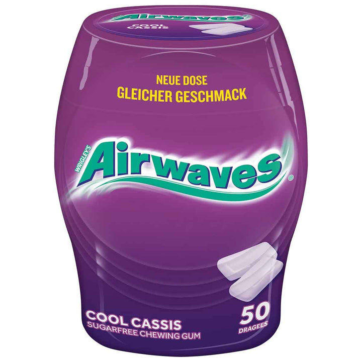 12 Dosen Wrigley´s Airwaves Cool Cassis 50er Orginal
