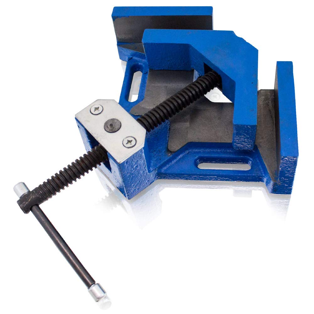 BITUXX® Präzisions Winkelschraubstock 100mm Winkelspanner Gehrungszwinge Schweisswinkel Industriesch