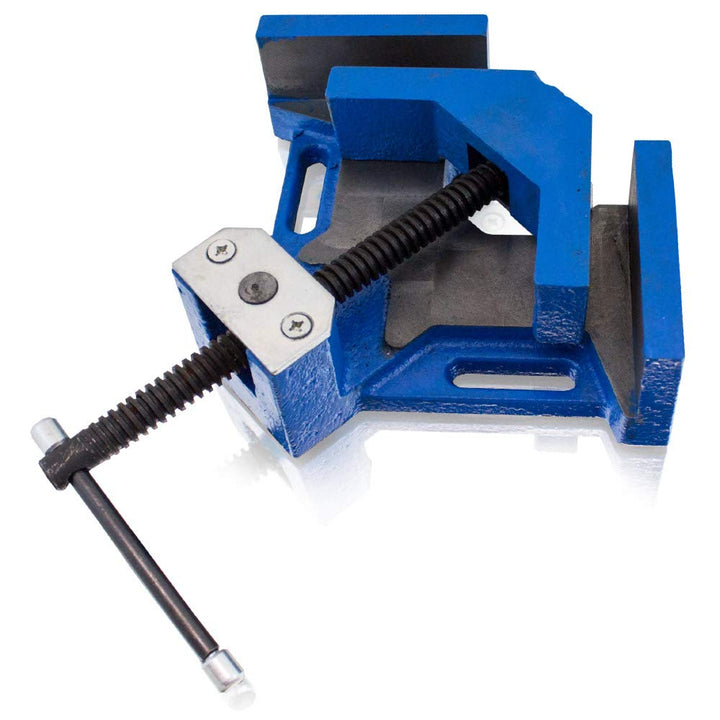 BITUXX® Präzisions Winkelschraubstock 100mm Winkelspanner Gehrungszwinge Schweisswinkel Industriesch
