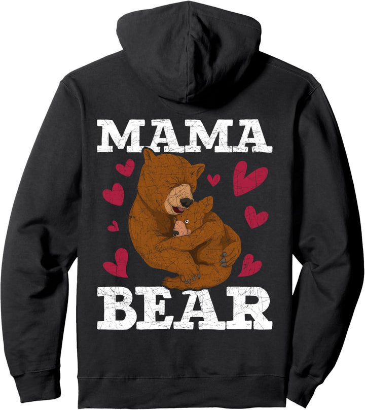Muttertag Bären Familie Niedliches Baby Mama Bär Pullover Hoodie