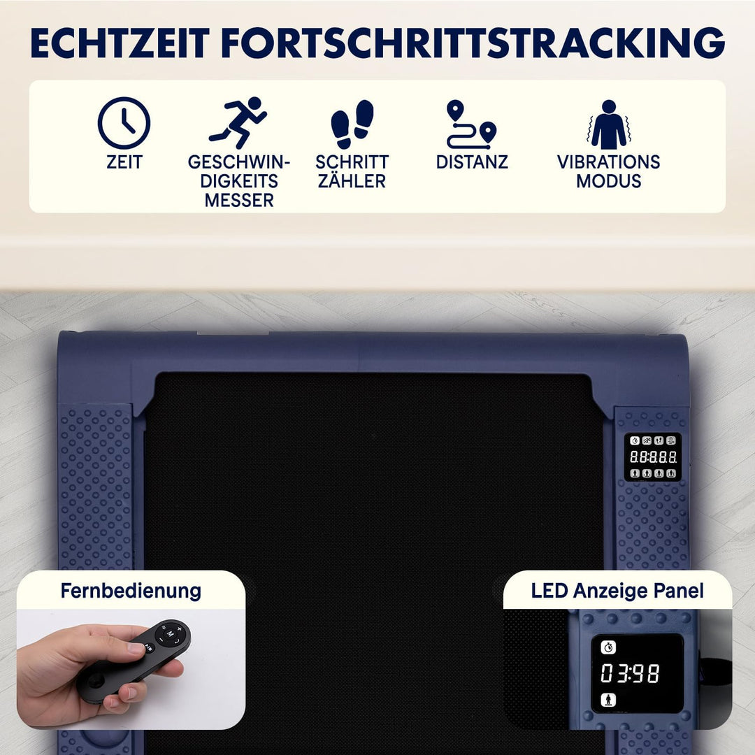 SQUATZ Walking Pad Laufband für Zuhause und Home Office, unter Schreibtisch geeignet, klappbar, Blau