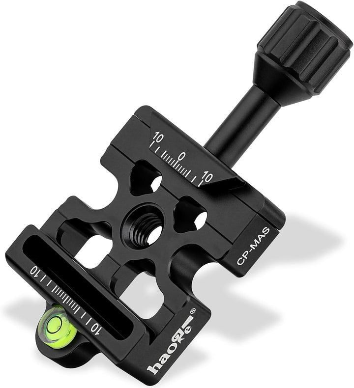 Haoge CP-MAS Schraubknopf-Schnellspanner-Adapter, kompatibel mit Arca Swiss/Manfrotto 200PL-14 RC2 P