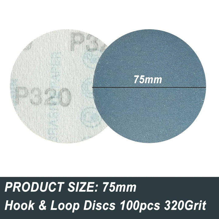 75mm Wasserfest schleifpapier Klett 100 Stücke Körnung 320 Siliziumkarbid Schleifpapier geeignet für