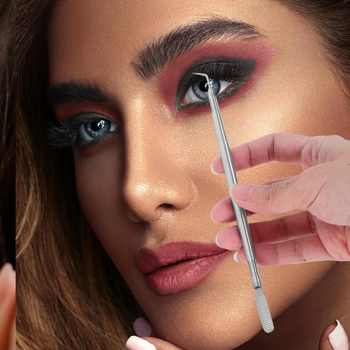 Zerodeko Lift Dauerwelle Werkzeug Wimperntrenner Wimpernverlängerungsseparator 3 Stück Edelstahl Set