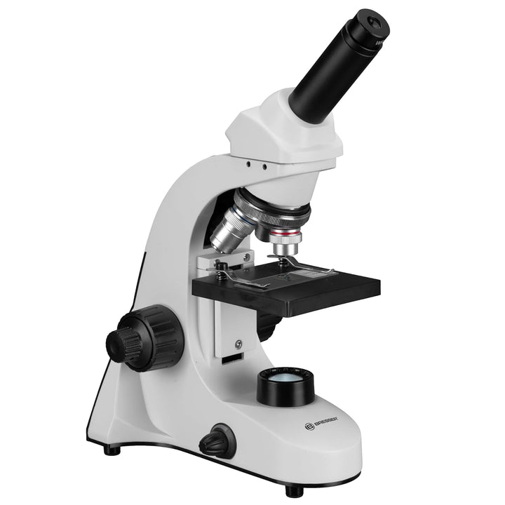 Bresser Biorit SE 1600x Mikroskop – Studienmikroskop mit dimmbarer LED-Beleuchtung, 40x–1600x Vergrö