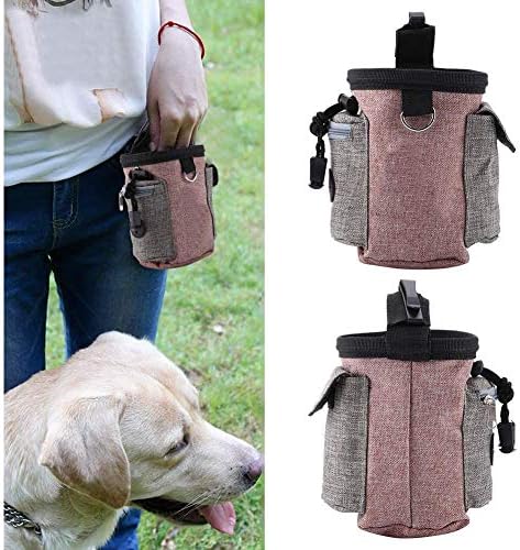 Pssopp Futterbeutel für Hunde Tragbare Dog Snack Tasche Abnehmbare Hundetraining Treat Pouch Hund Le