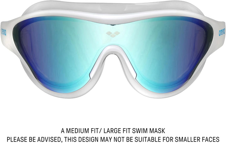 ARENA Unisex The One Mask Mirror Schwimmbrillen (1er Pack) NS BLUE-WHITE-BLACK, NS BLUE-WHITE-BLACK