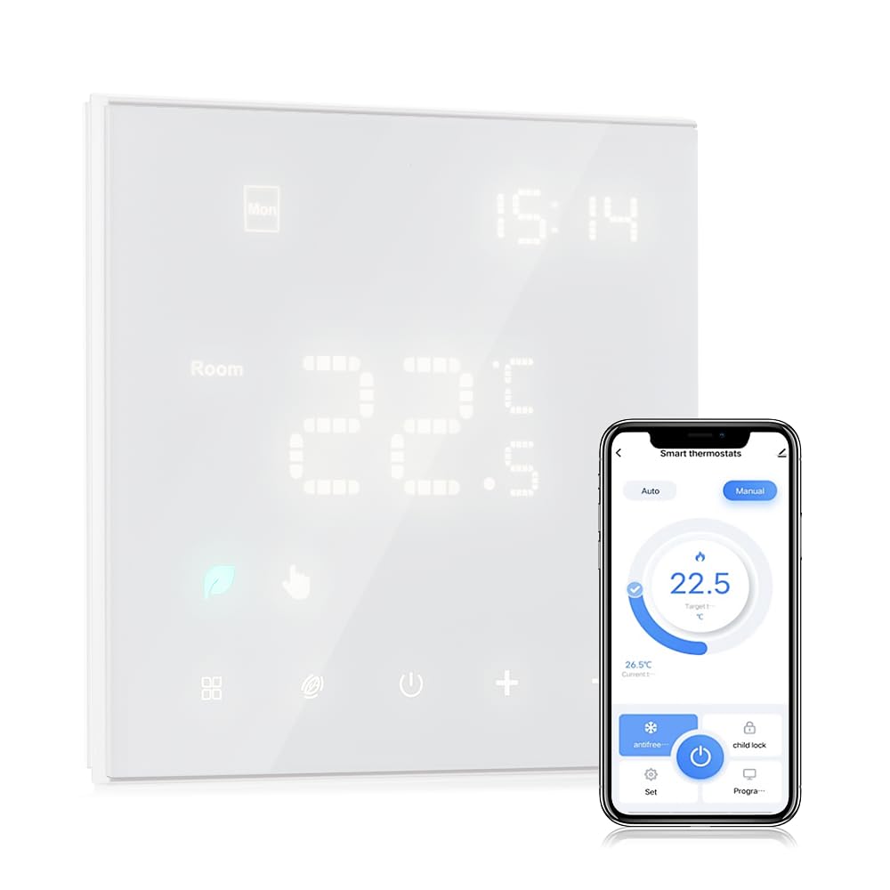 Decdeal WiFi Smart Thermostat Raumthermostat Elektrische Heizung Wchentlich Programmierbar Einstellb