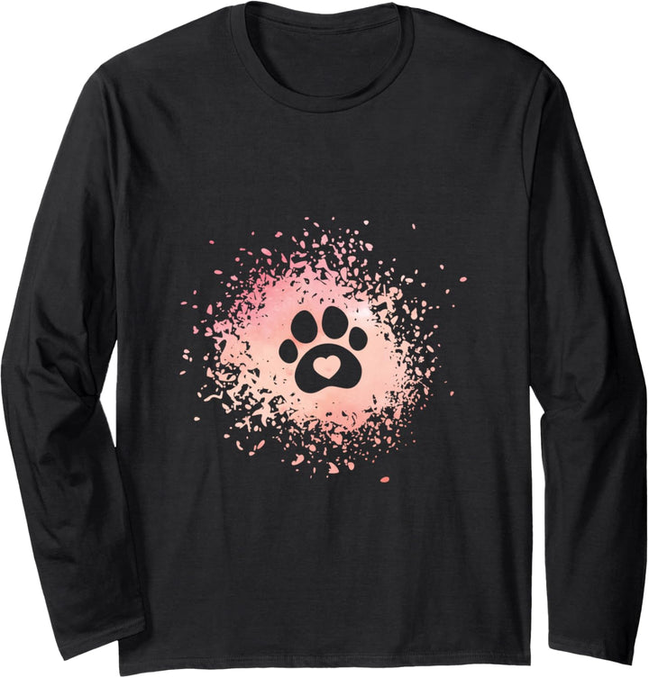 Hund Hund Pfote Hund Spruch Hunde Hundebesitzer Mädchen Frau Teenager Schule Langarmshirt