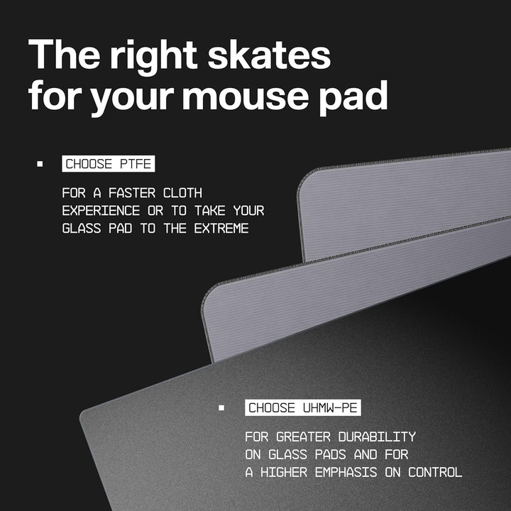 Wallhack PTFE Maus Dot-Skates Still | Universale Premium Skates für Gaming Mäuse | Ultra-Glattes Gle
