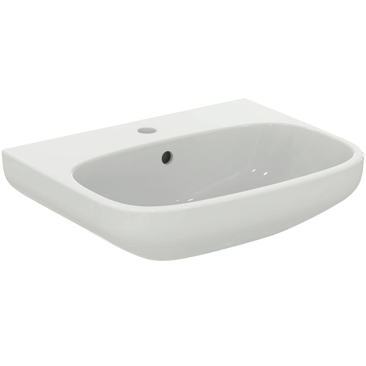 Ideal Standard T542001 Ideal Standard i.life A, Waschtisch 55cm, 1 Hahnloch mittig durchgestochen, m