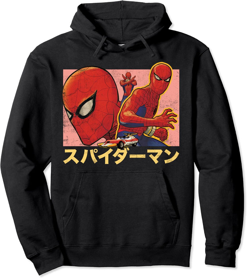 Marvel Spider-Man Kanji Collage Pullover Hoodie