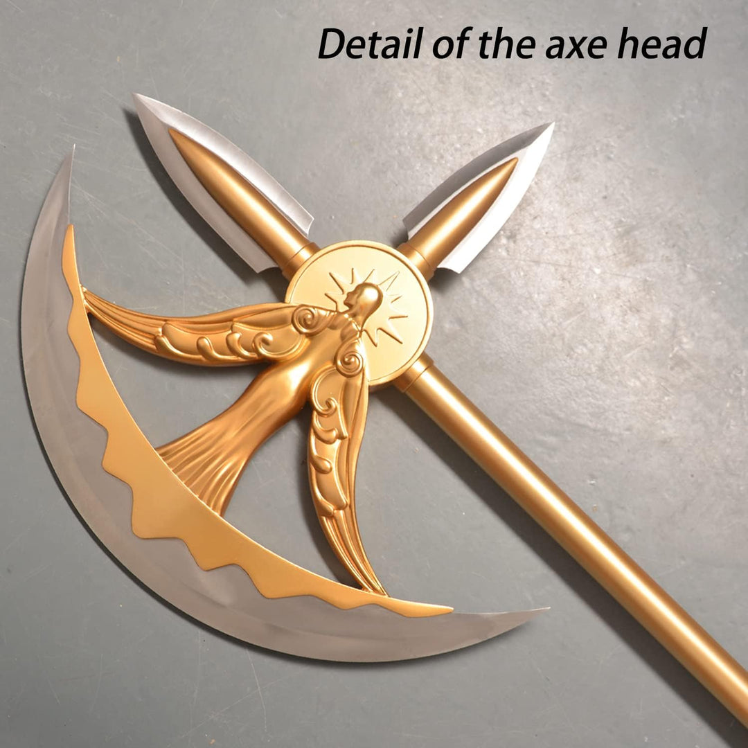 Axe of Escanor, The Seven Deadly Sins Rollenspiel-Requisiten, 1:1 Nachbildung, zwei Materialien erhä