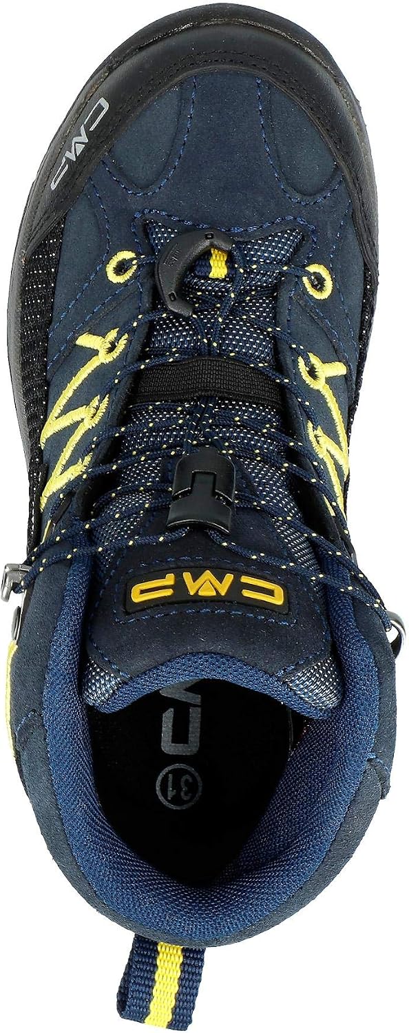CMP Kids Rigel Mid Trekking Shoes Wp Wanderschuhe 28 EU B Blue Zafferano, 28 EU B Blue Zafferano