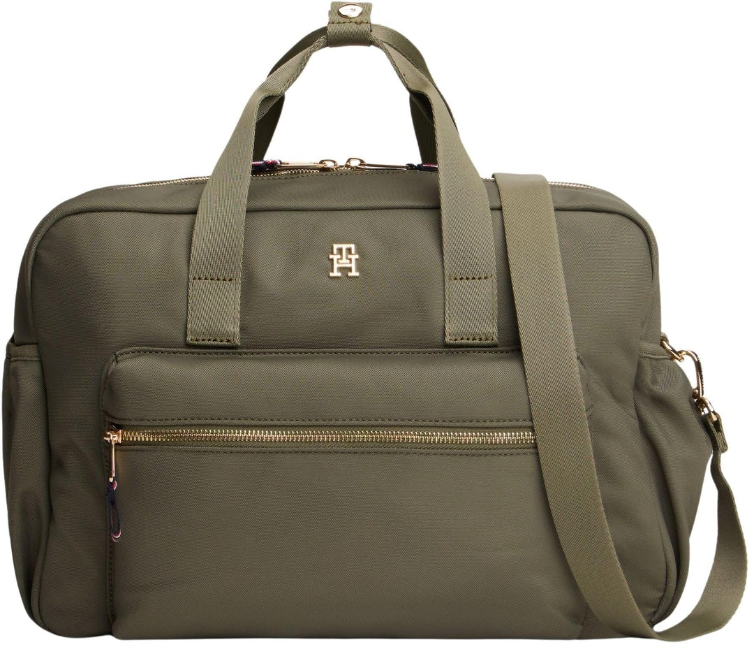 Tommy Hilfiger Th Essential Changing Bag Ka0ka00026 Handtaschen Green (Battle Green), Green (Battle