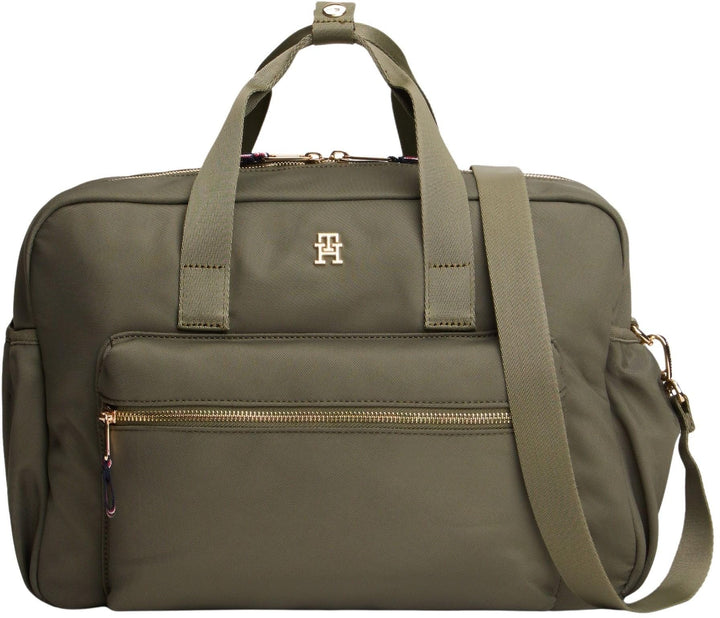 Tommy Hilfiger Th Essential Changing Bag Ka0ka00026 Handtaschen Green (Battle Green), Green (Battle