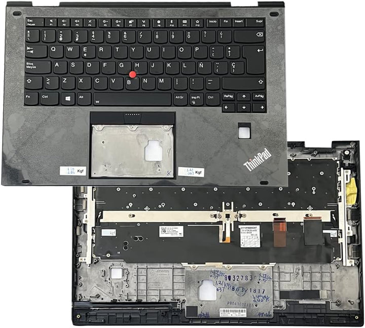 Gintai Spanisch Tastatur C-Schale Handballenauflage für Lenovo ThinkPad X1 Yoga 2nd Gen 20JD 20JE 20