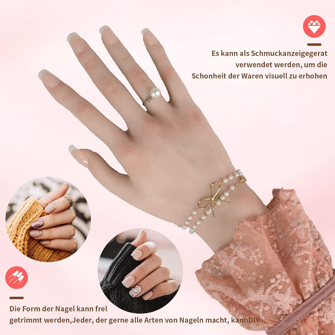 CYOMI Silikon Hand Mannequin Weiblich Schaufensterpuppe Mannequin Hand Life Size Hand Model für Male