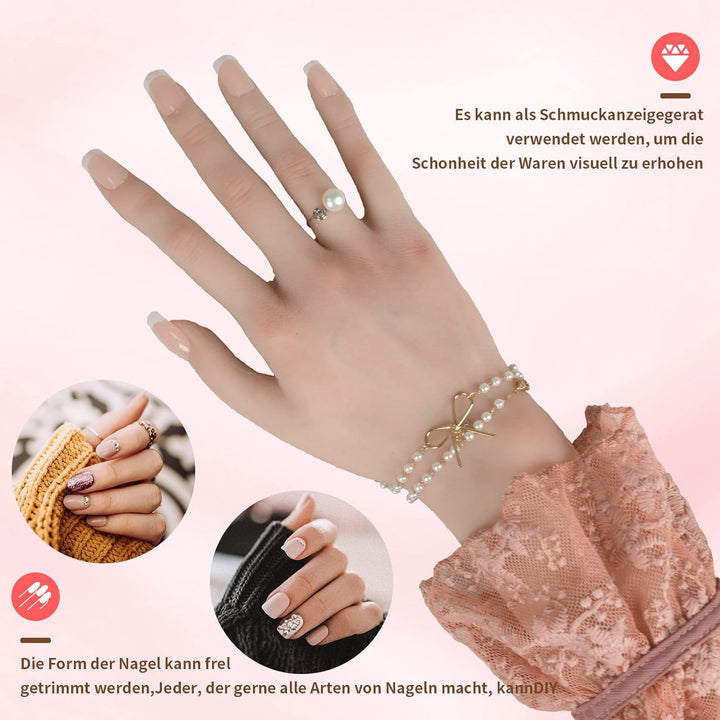 CYOMI Silikon Hand Mannequin Weiblich Schaufensterpuppe Mannequin Hand Life Size Hand Model für Male