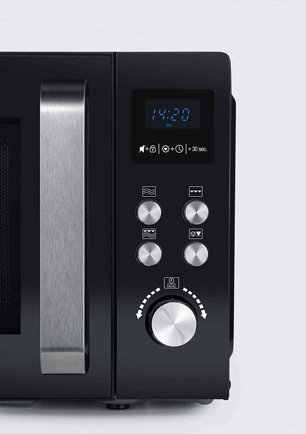 SEVERIN MW 7750 2-in-1 Mikrowelle (800 W, mit Grillfunktion, Inklusive Grillrost und Drehteller, Ø 2
