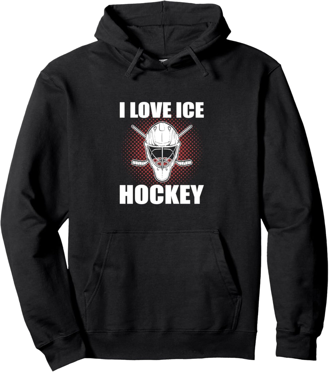 Ich liebe Eishockey Pullover Hoodie