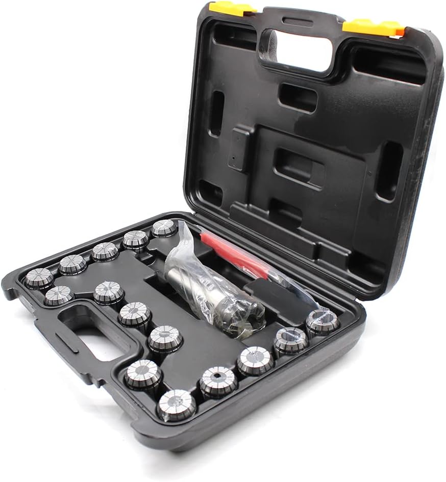 Futchoy Spannzangensatz ER32 17-tlg Spannzangenfutter Satz 15 Stueck 3-20MM Spannzangenfutter mit Bo
