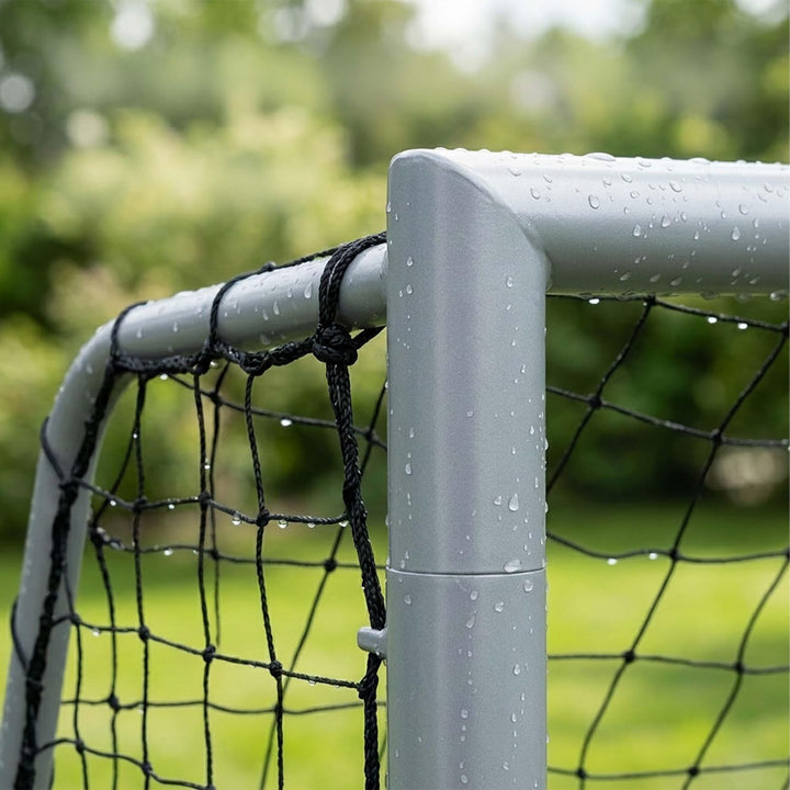 Relaxdays Fussballtor, ohne oder mit Torwand, PE-Netz &amp; Stahl, mit Erdhaken, Garten, grosses Spielto