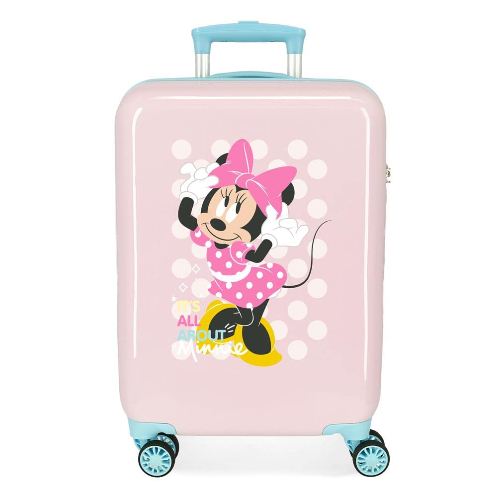 Disney Minnie Play All Day Kabinenkoffer Pink 38x55x20cm starres ABS Seitenkombinationsschloss 34L 2