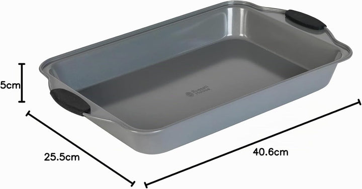 Russell Hobbs Backblech 40-cm-Bräter Backblech, Backform, Backofenform, Kuchenform mit Antihaftbesch