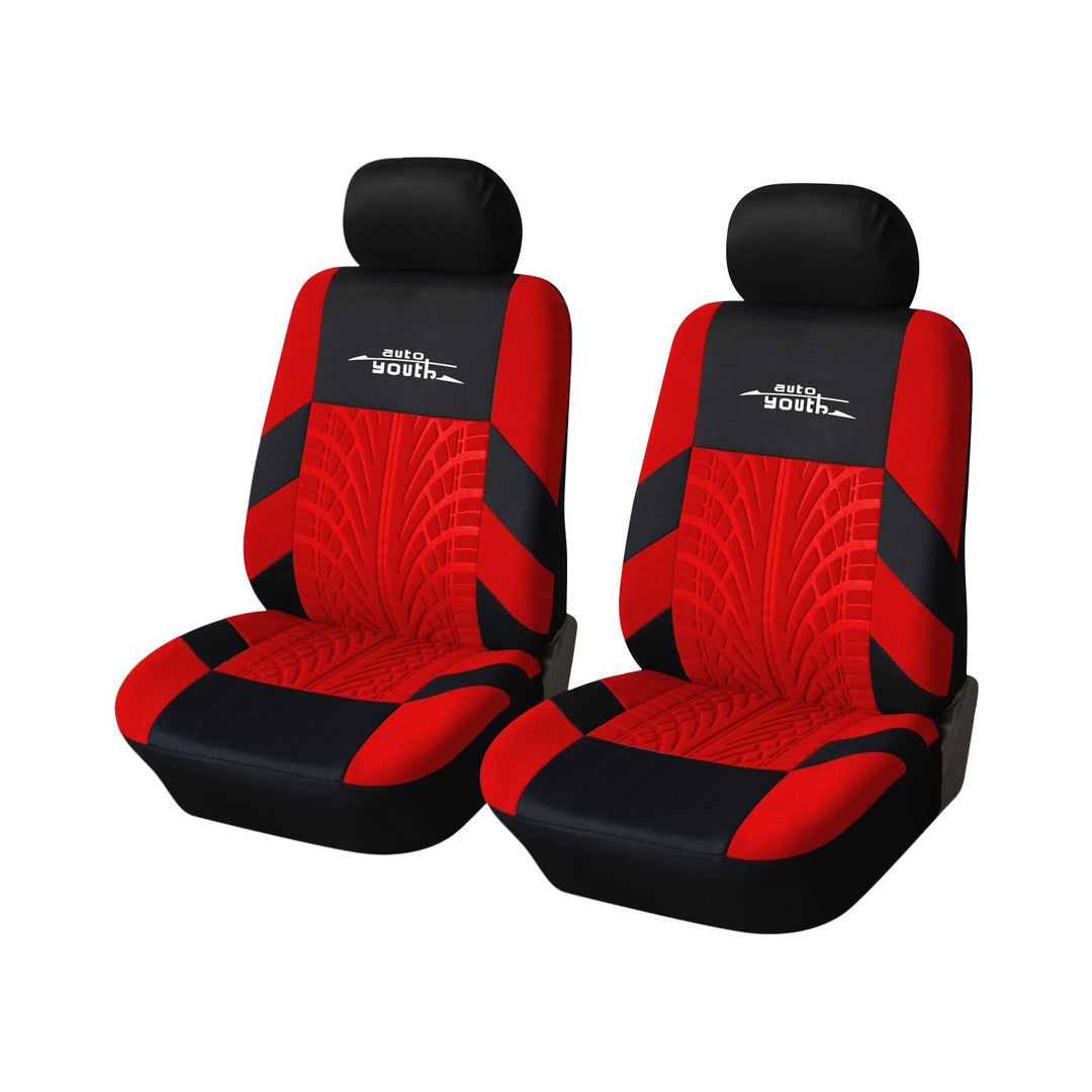 AUTOYOUTH Autositzbezüge Universal Fit Komplettset Autositzschoner Reifenschienen Autositzzubehör 4