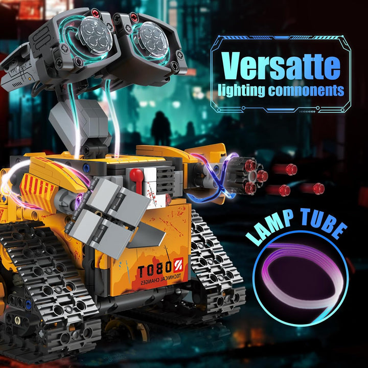 5 in 1 Technik Roboter Bauspielzeug Kinder für Jungen, STEM App & Fernsteuerung Technik Spielzeug Ro
