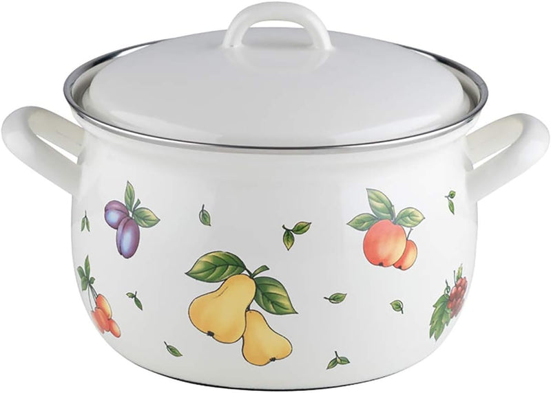 RIESS 0164-068 Fleischtopf mit Deckel 16, COUNTRY - FRUIT GARDEN, Durchmesser 16 cm, Inhalt 1,5 Lite
