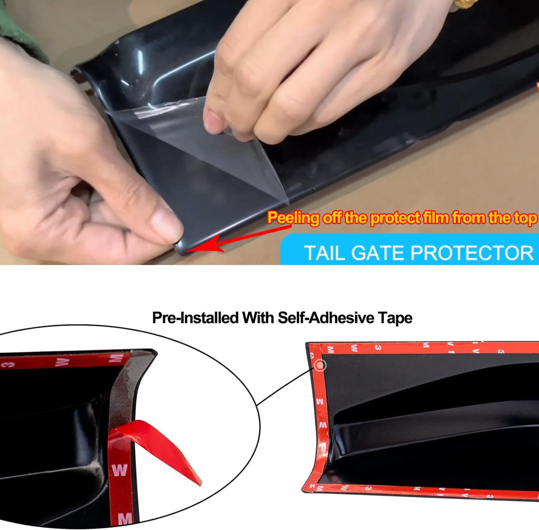 JHCHAN Heckklappenschutz Ladekantenschutz Spoiler Ladefläche Zubehör für Ford Ranger 2012-2022 T6 T7