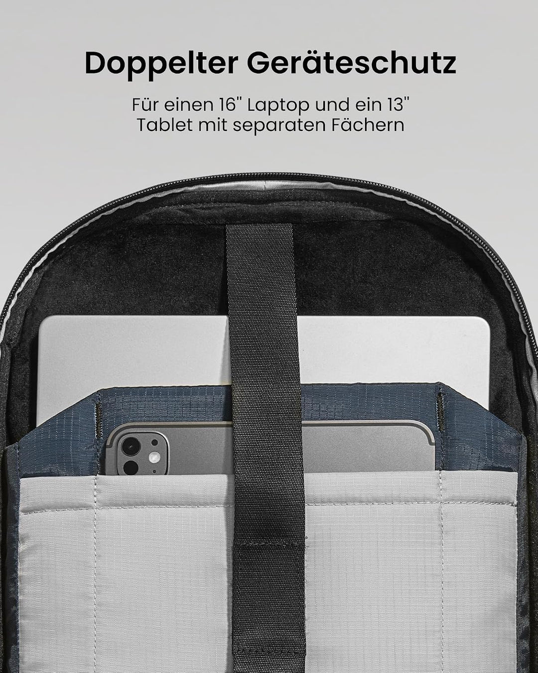 tomtoc Laptop Rucksack 26L, Business Rucksack Herren Damen mit Laptopfach für 15,6-16 Zoll Notebook,