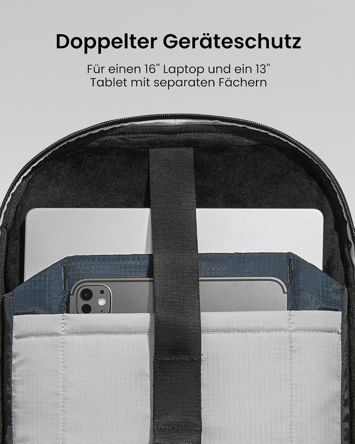 tomtoc Laptop Rucksack 26L, Business Rucksack Herren Damen mit Laptopfach für 15,6-16 Zoll Notebook,