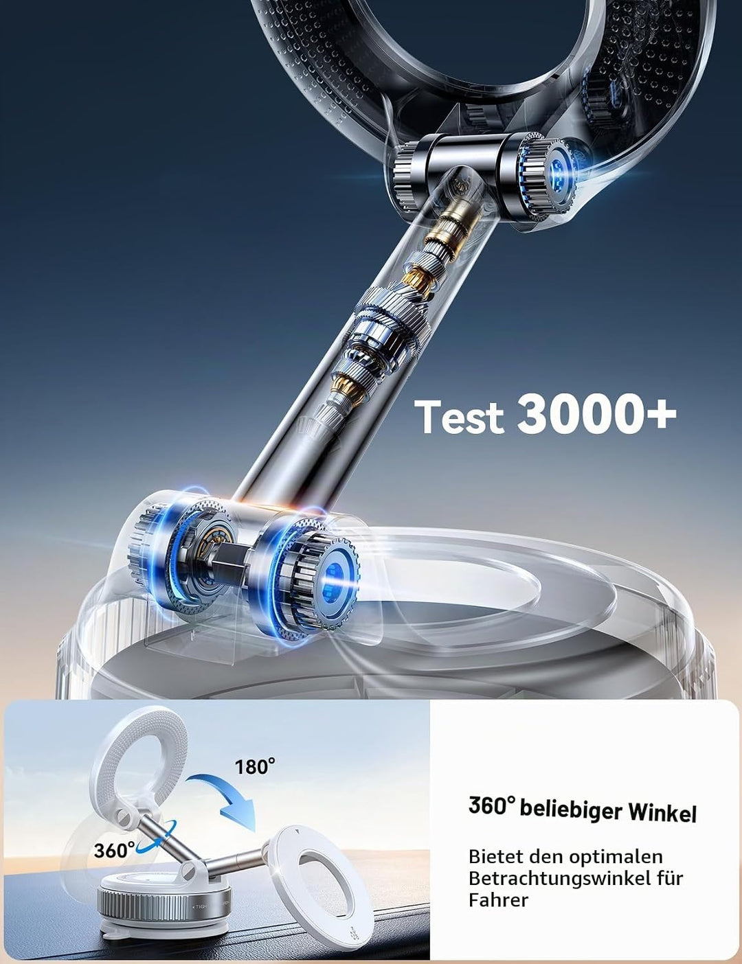 JOYROOM Vakuum Handyhalterung Auto Magsafe–2025 Magsafe Autohalterung [24 XN55 Magneten &amp; Stärkster