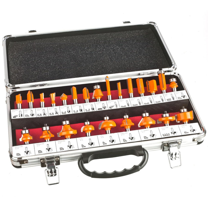24 tgl Fraesersatz HM Schaft 8 mm V-Nutfraeser Hohlkehlfraeser Zinkenfraeser Nutfraeser Zapfenfraese