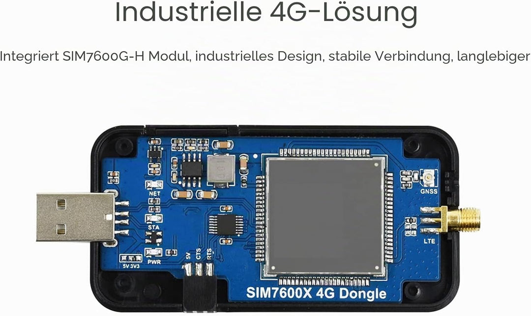 VBESTLIFE 4G LTE USB Dongle, 4G DONGLE Modul USB UART Kommunikationsunterstützung 2G 3G 4G 50Mbps Up