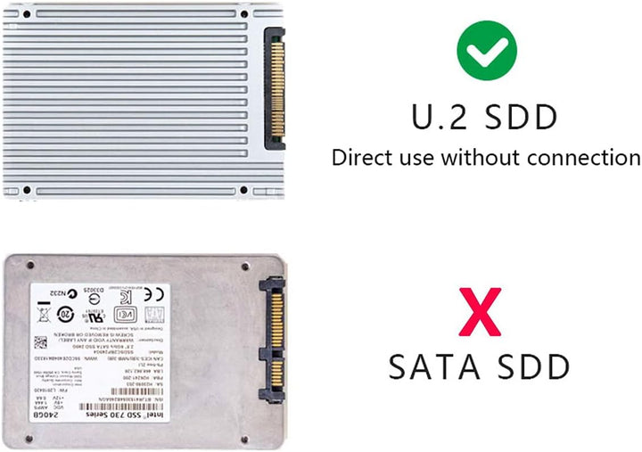 Cablecc PCI-E 3.0 x4 Lane auf U.2 U2 Kit SFF-8639 Host Adapter für Intel Motherboard & 750 NVMe PCIe
