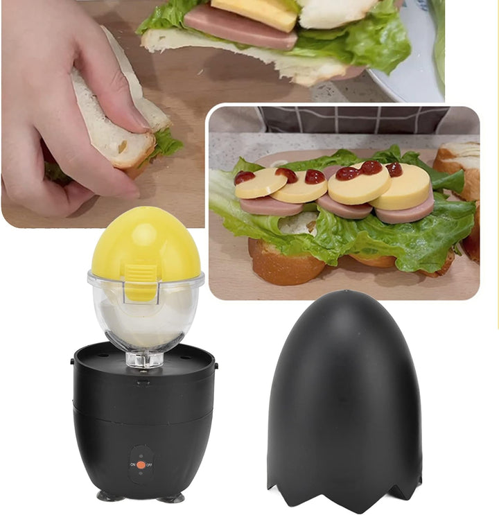 Headerbs Elektrischer Egg Scrambler, Golden Egg Shaker Schneebesen Egg Spinner Egg Dotter Mixer Gold